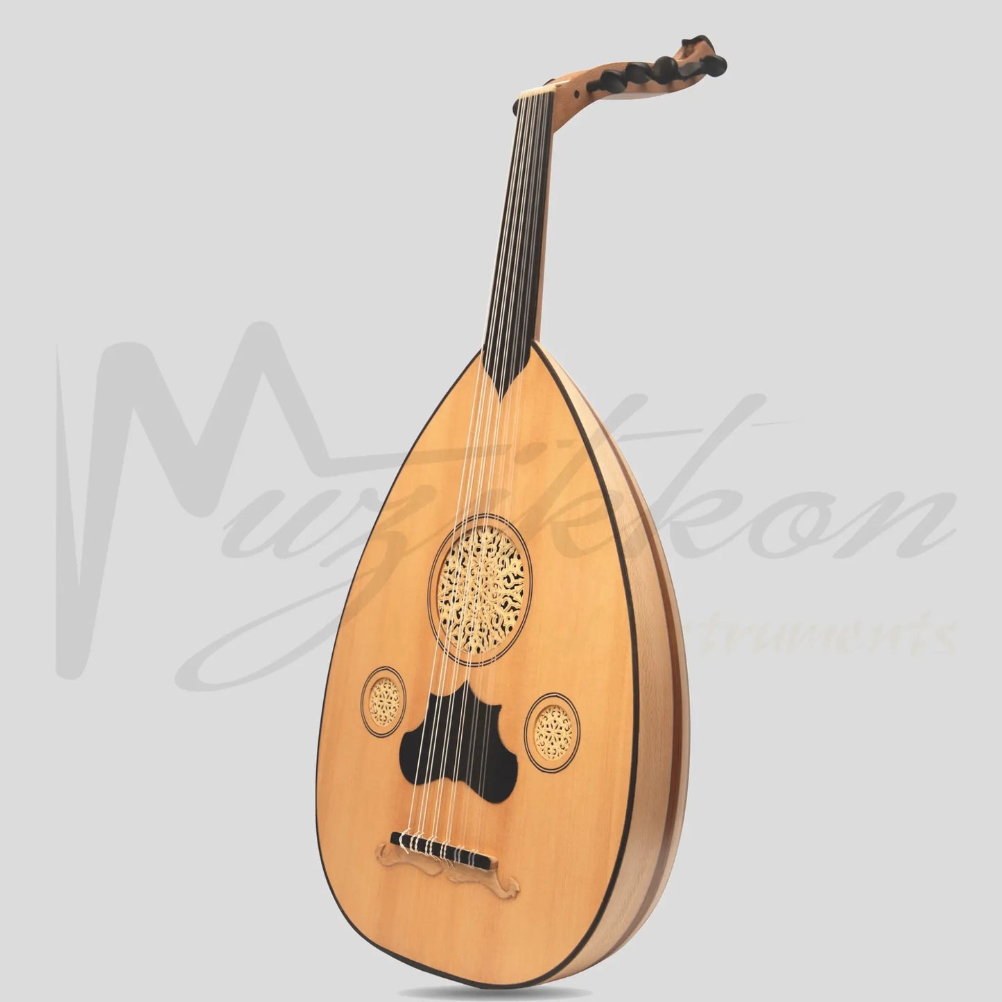 Turkish Oud 11 Strings Variegated Rosewood Lacewood