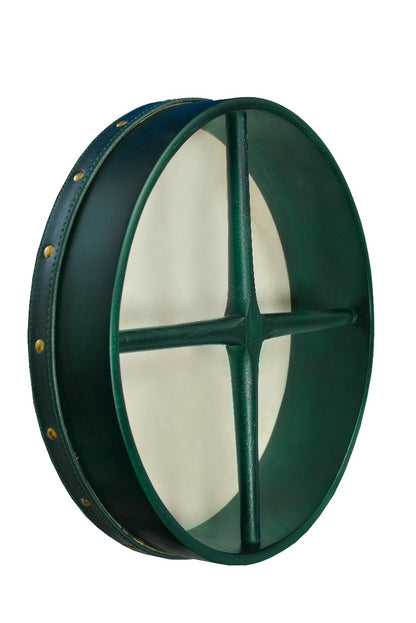 18 "x4" Heartland Bodhran Green Pretuned Cross Bar