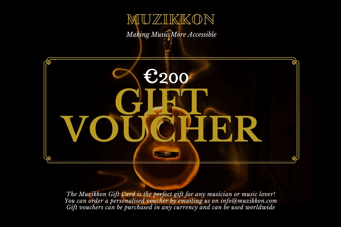 MUZIKKON- GESCHENKGUTSCHEIN €200