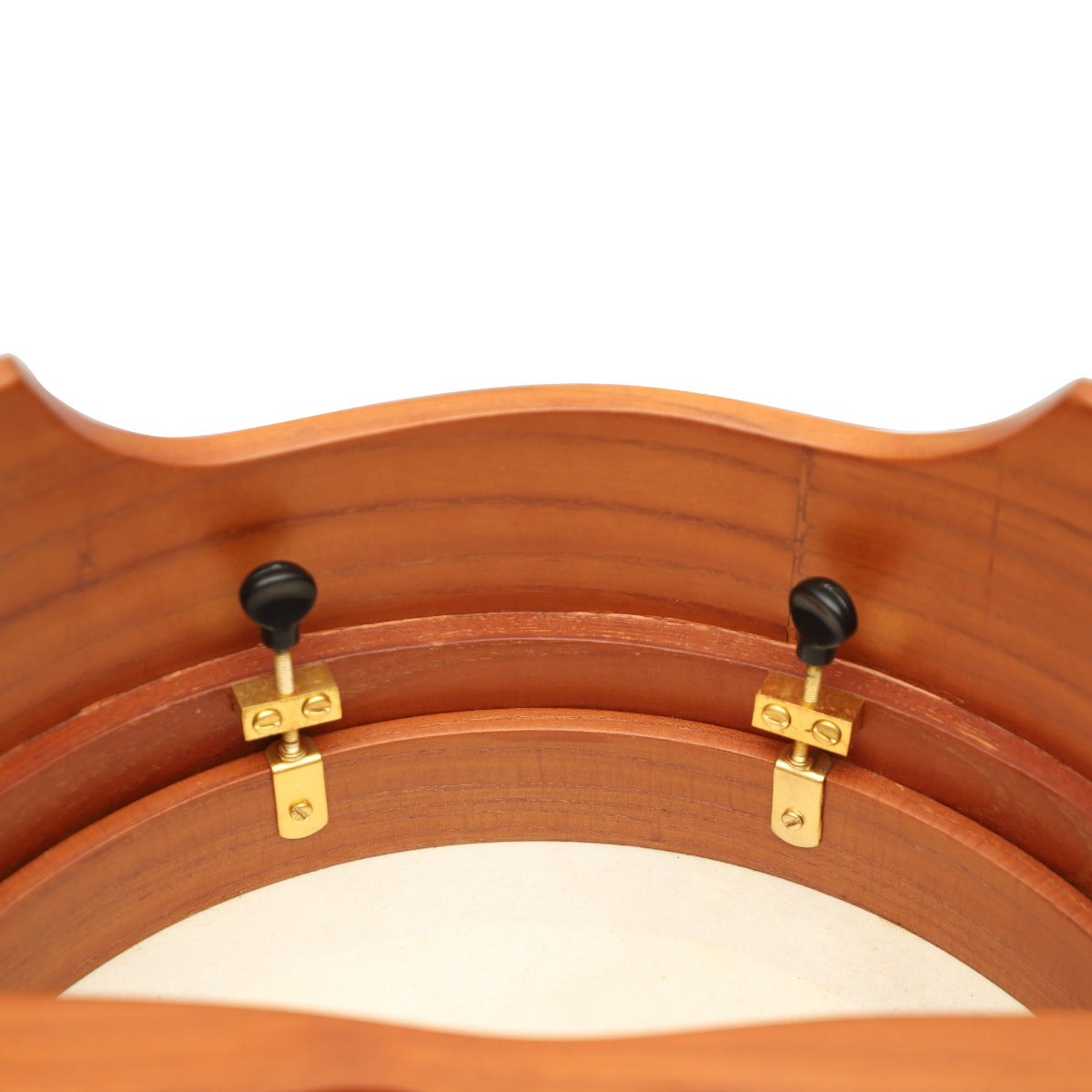 Muzikkon 14 "x6" (35,5x15 cm) Bodhran irlandese celtico premium con sistema Easy Tune Finitura Cedro rosso Cerchio profondo T- Bar & Finitura nastrata